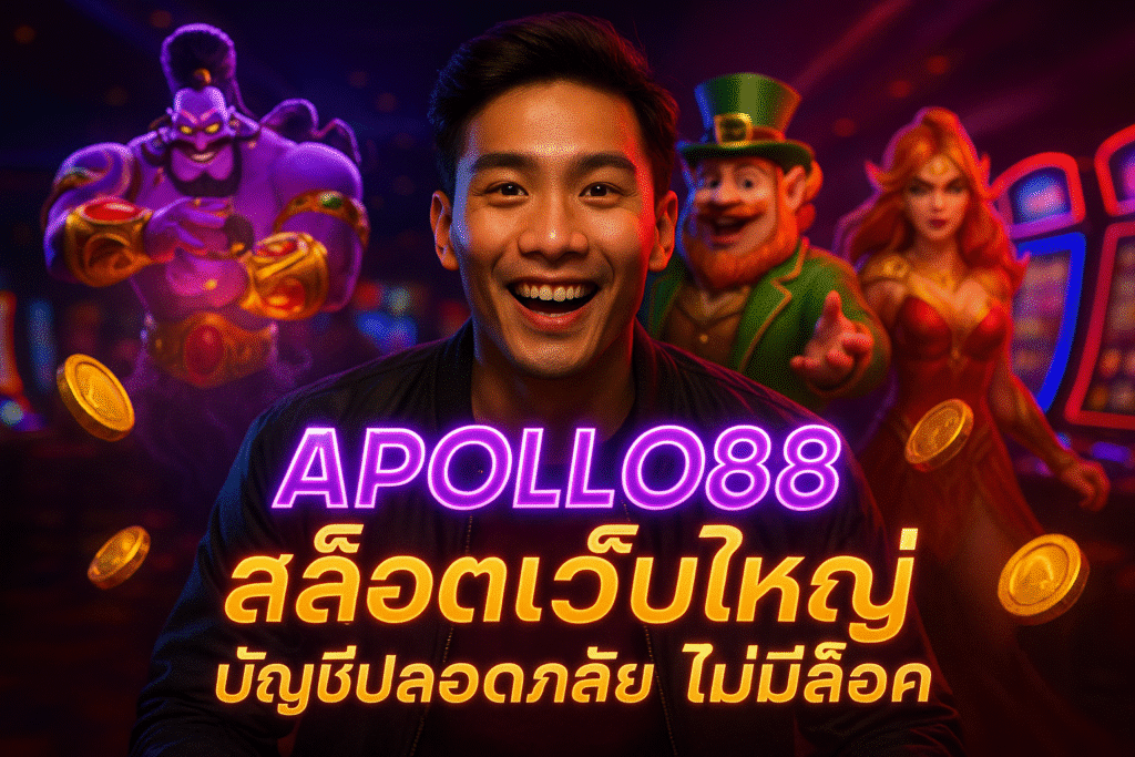 APOLLO88 สล็อตเว็บใหญ่ บัญชีปลอดภัย ไม่มีล็อค